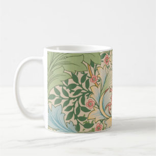 Caneca De Café William Morris Flor de Murta Floral Botânico