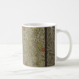 Caneca De Café William Morris Floral lily willow art impressão
