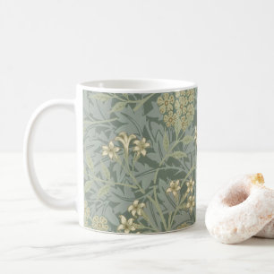 Caneca De Café William Morris Jasmine Blue Botanic Art