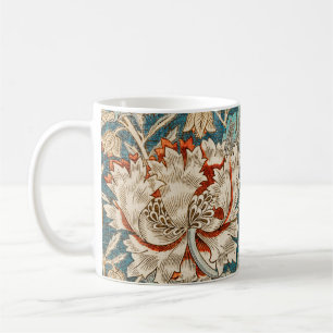 Caneca De Café William Morris - Padrão Floral Antiquado de Honeys