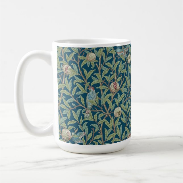 Caneca De Café William Morris "Pássaro e Romã"  (Esquerda)