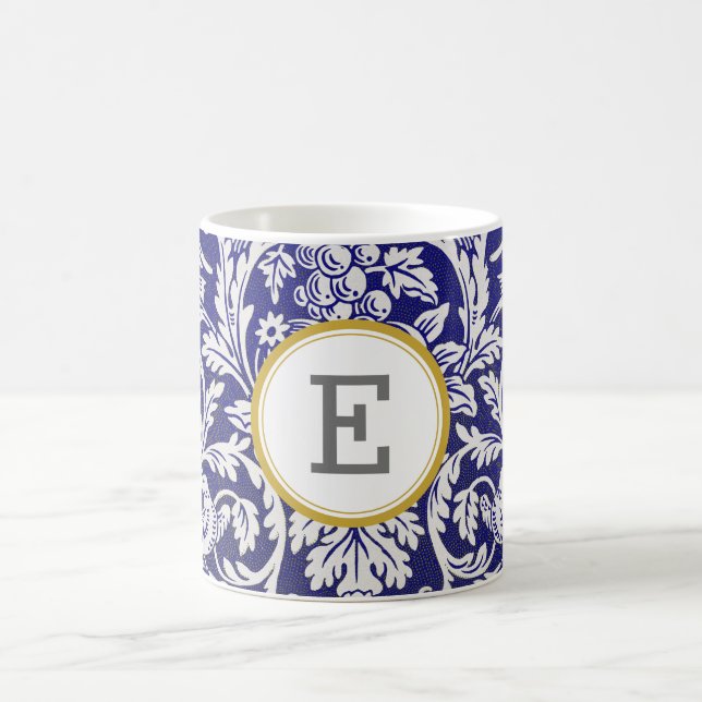 Caneca De Café William Morris PERSONALIZADO INICIAL (Centro)