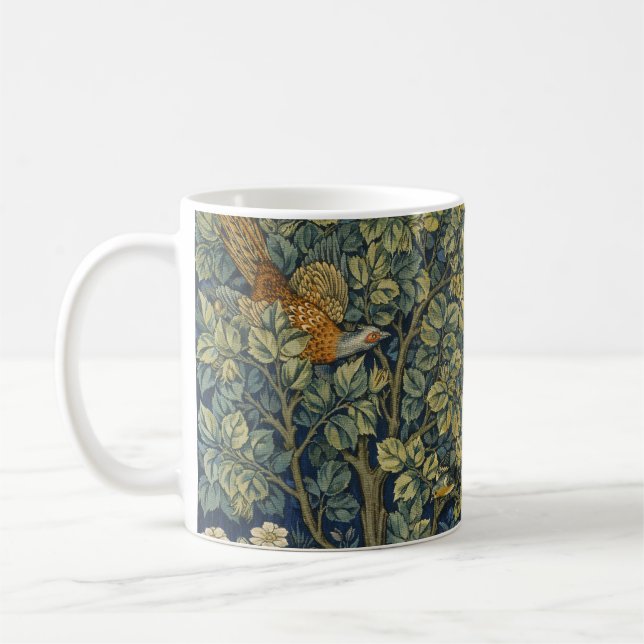 Caneca De Café William Morris - Pheasant Bird Tree Botanical (Esquerda)