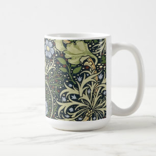 Caneca De Café William Morris Seaweed Pattern Floral Vintage Art