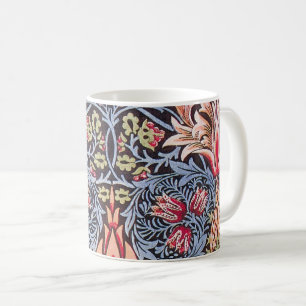 Caneca De Café William Morris Snakeshead Floral Art Nouveau