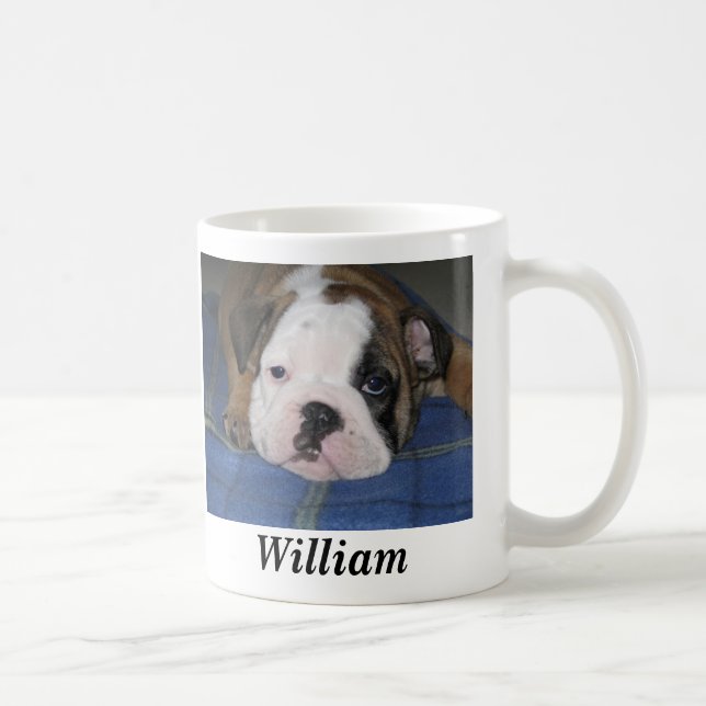 Caneca De Café William o buldogue #2 (Direita)