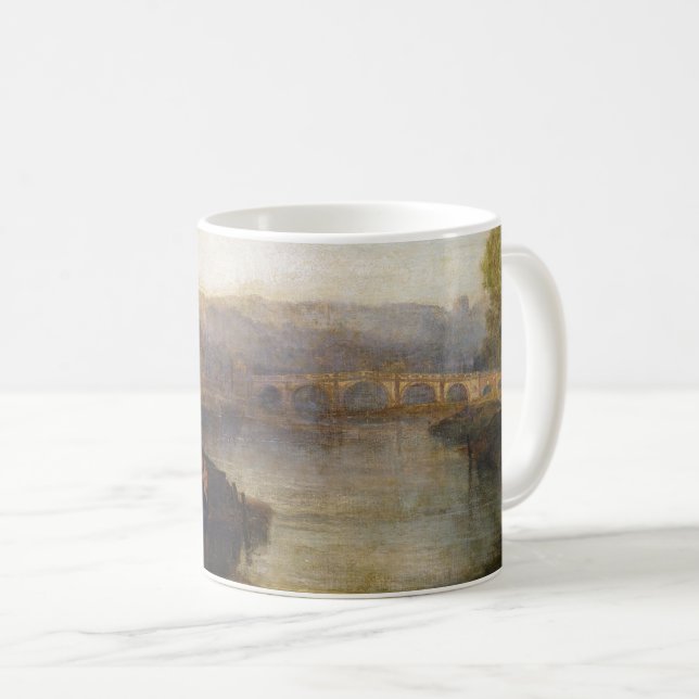 Caneca De Café William Turner - Vista de Richmond Hill e Bridge (Frente Esquerda)
