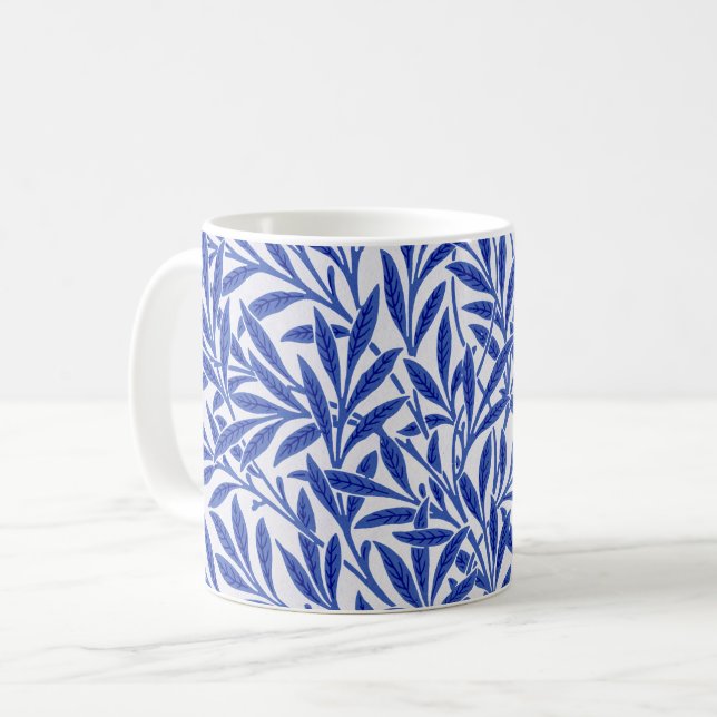 Caneca De Café Willow Pattern, William Morris Coffee Mug (Frente Esquerda)