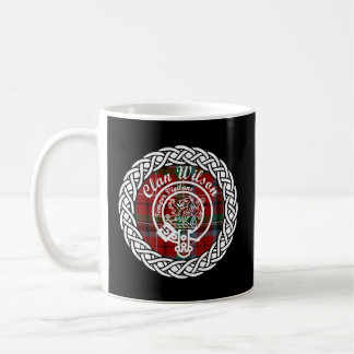 Caneca De Café Wilson Surname Sobrenome Escocês Clan Tartan Badg