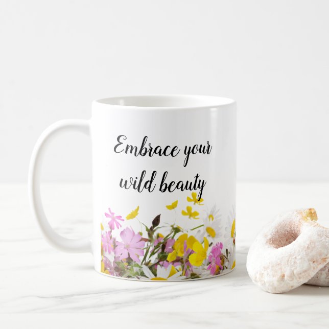 Caneca De Café Wilty Beauty Floral Mug (Com Donut)