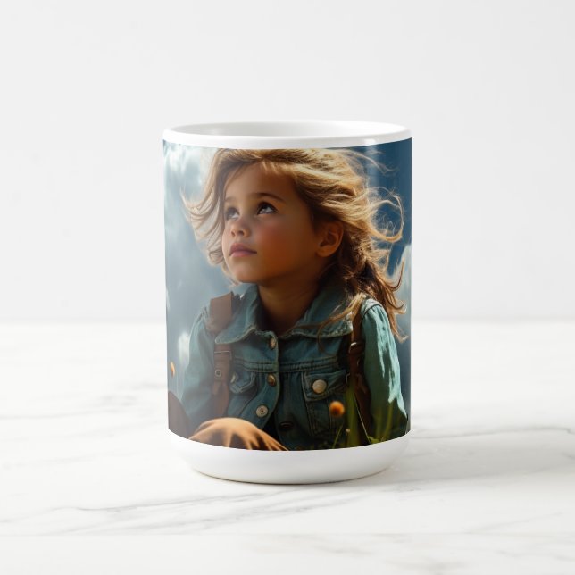 Caneca De Café Windblown Child (Centro)