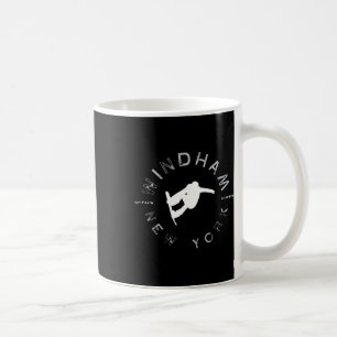 Caneca De Café Windham New York Vintage Retro Snowboard