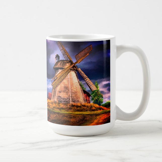Caneca De Café Windmill Sunset Coffee Mug (Direita)