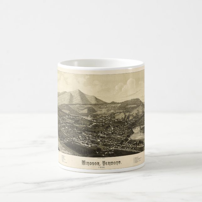 Caneca De Café Windsor Vermont (1886) (Centro)