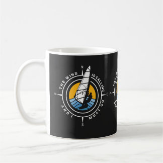 Caneca De Café Windsurf, o vento está ligando e eu tenho que ir