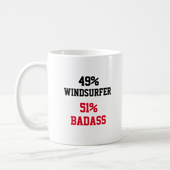 Caneca De Café Windsurfer Badass (Esquerda)