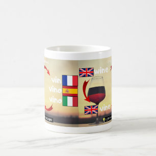 Caneca De Café Wine-vin-vino