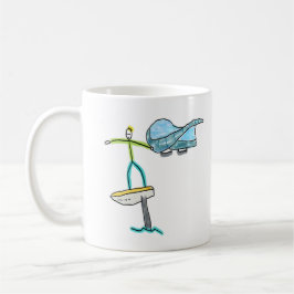 Caneca De Café Wing Foiling Stickman