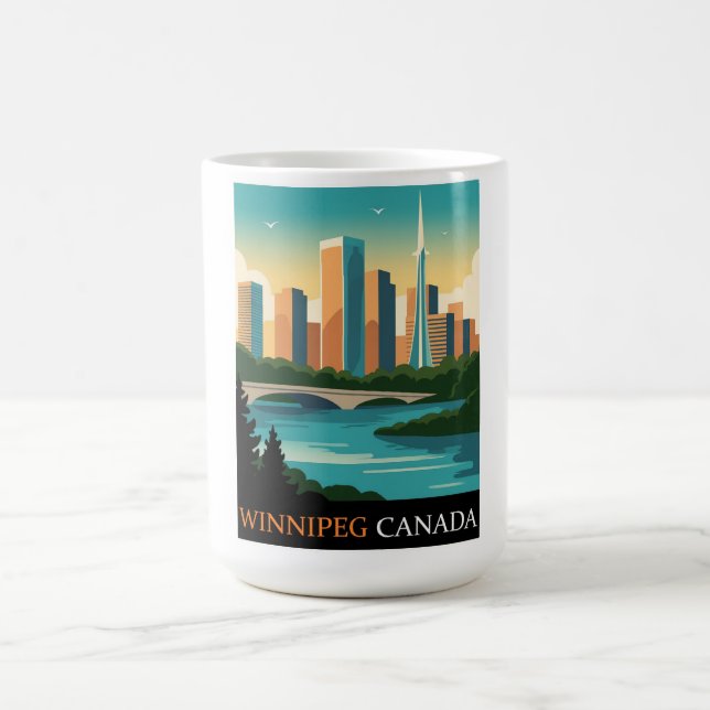 Caneca De Café Winnipeg Canadá (Centro)