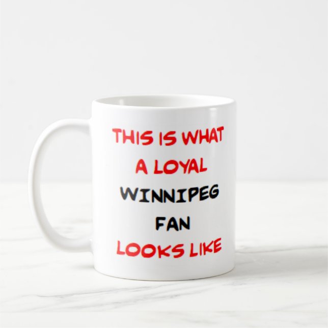 Caneca De Café winnipeg fan, loyal (Esquerda)