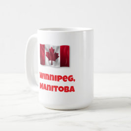 Caneca De Café Winnipeg Feliz Dia do Canadá