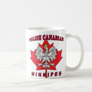 Caneca De Café Winnipeg Polonês Folha
