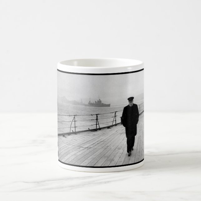 Caneca De Café Winston Churchill no mar (Centro)