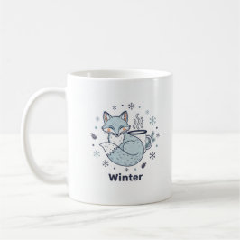 Caneca de Café Winter Fox – Caneca de Cerâmica de 
