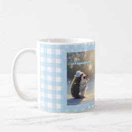 Caneca De Café Winter Hedgehog Mug – Cute Snowflake