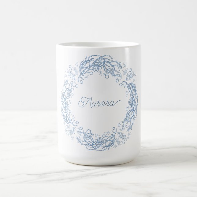 Caneca De Café Winter Holidays Fresh Frosty Botanical Vibe. (Centro)