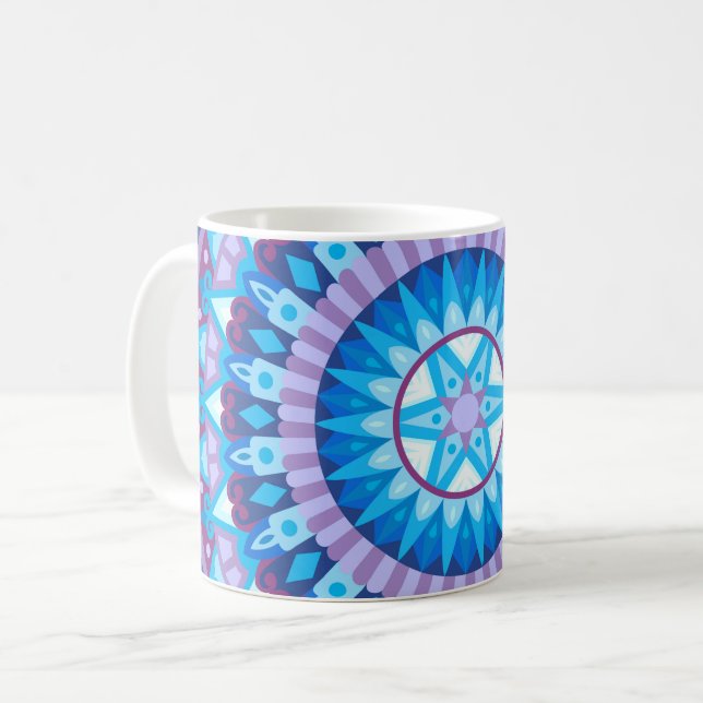 Caneca De Café Winter Mandala Mug (Frente Esquerda)
