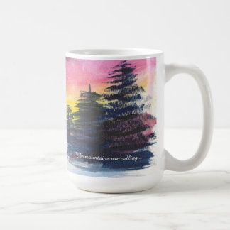 Caneca De Café Winter Mountain Majesty Painting coffee mug