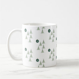 Caneca De Café Winter Pines Gift Wrap