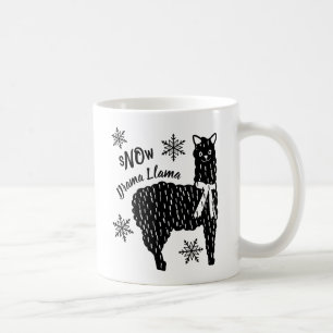 Caneca De Café Winter Snow Funny Drama Llama