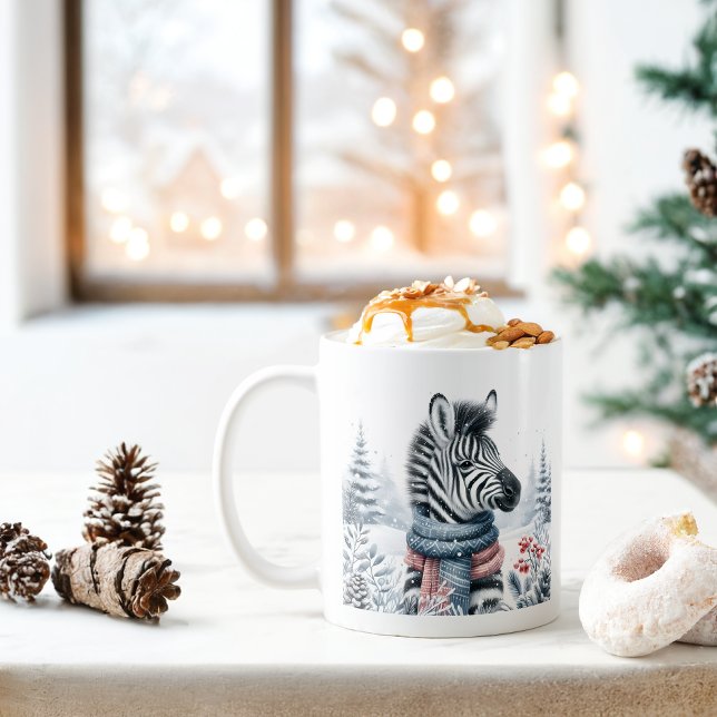 Caneca De Café Winter Vibes Zebra - (Criador carregado)