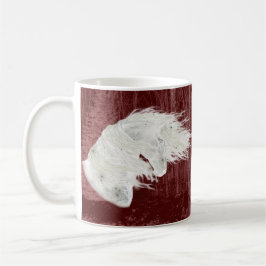 Caneca De Café Winter Wonderland Friesian Horse 2-Sided Mug