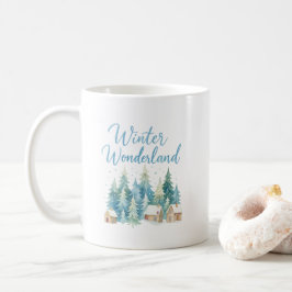 Caneca De Café Winter Wonderland Snowy Village Mug  