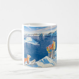 Caneca De Café Winter Wonders – A Whimsical Mountain Adventure