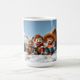 Caneca De Café Winterfreunde im Glück