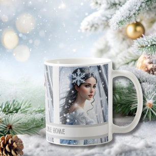 Caneca De Café Wintery Snow Fairy