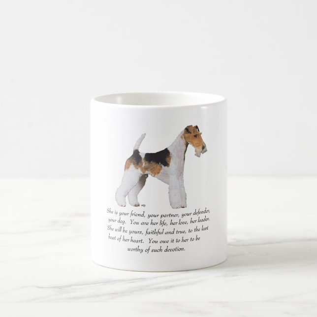 Caneca De Café Wire Fox Terrier Keepsasasaame FEMALE (Centro)