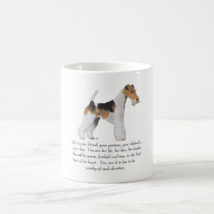 Caneca De Café Wire Fox Terrier Lembrança FÊMEA