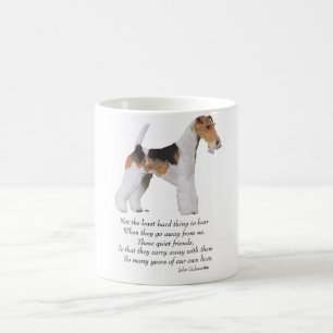 Caneca De Café Wire Fox Terrier Ponte do Arco-Íris