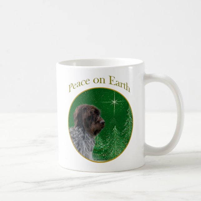 Caneca De Café Wirehaired Apontando Griffon Peace (Direita)