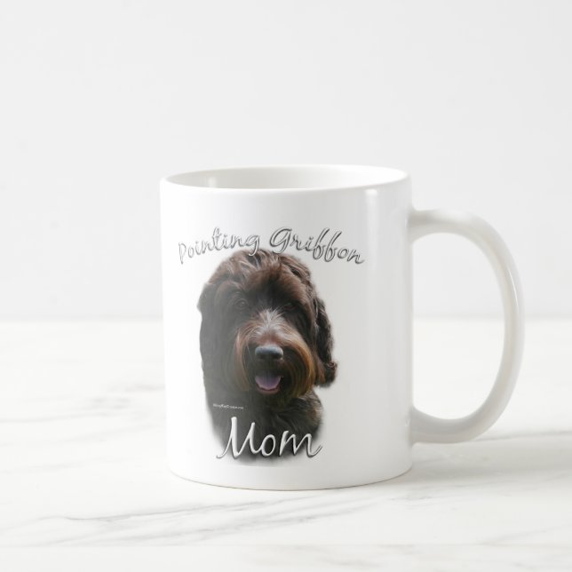 Caneca De Café Wirehaired Pointing Griffon Mãe 2 (Direita)