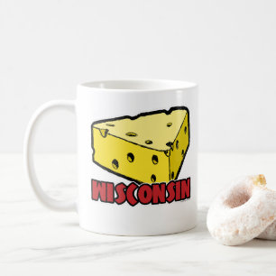 Caneca De Café Wisconsin Cheese Wedge White 11 oz Classic Mug