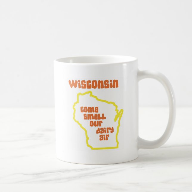 Caneca De Café Wisconsin vem cheiro nosso ar da leiteria (Direita)