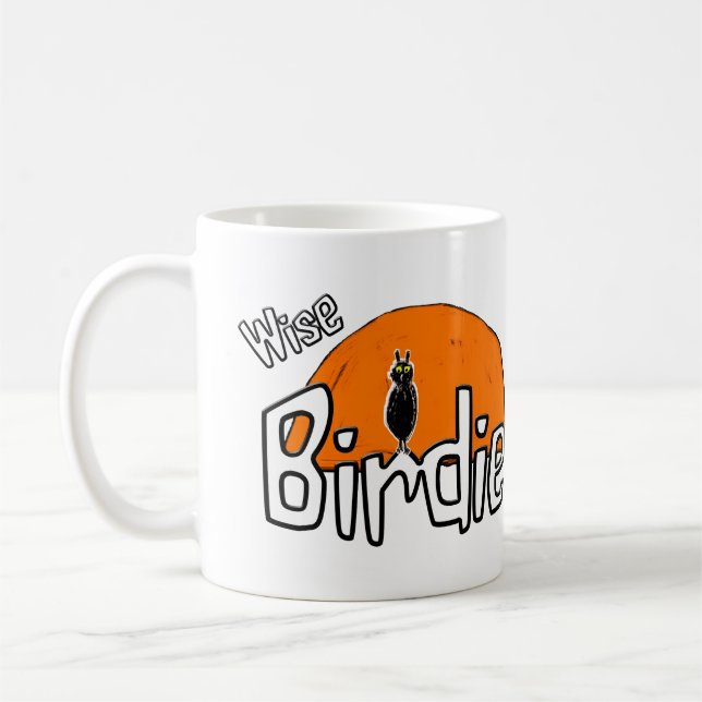 Caneca de café Wise birdie (Esquerda)