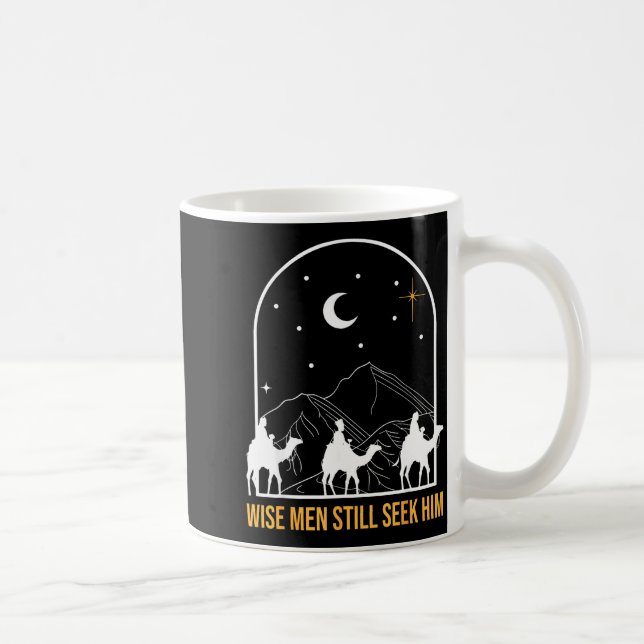 Caneca De Café Wise Men Still Seek Him Nativity Scene Christian C (Direita)