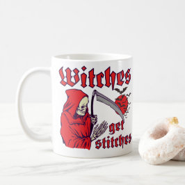 Caneca De Café WITCHES TÊM ESTITCHES engraçados assustadores no h